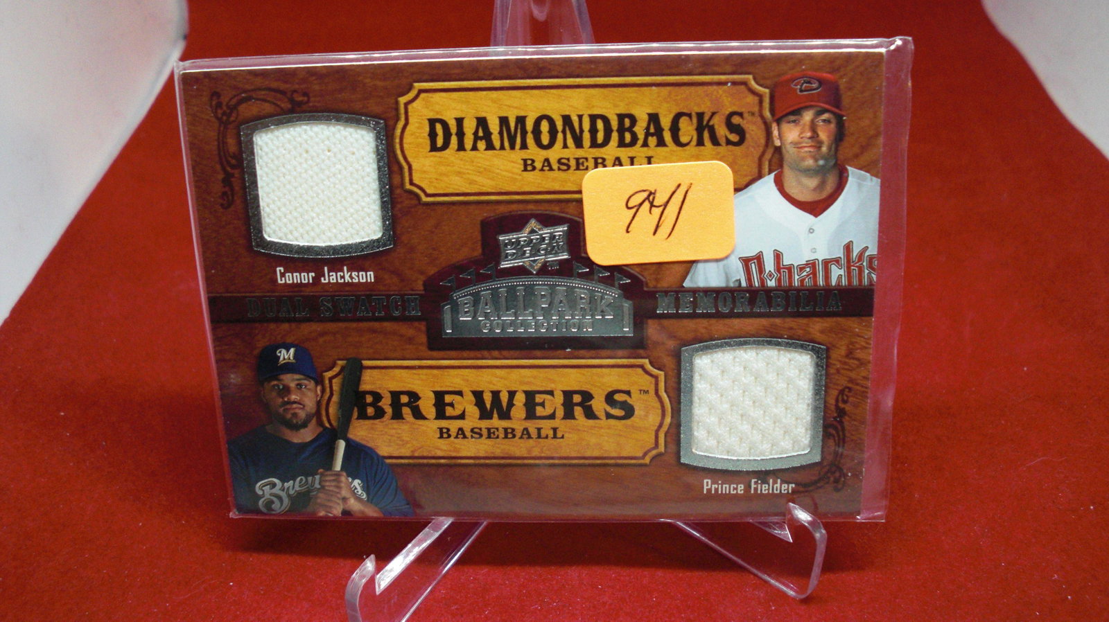 dual swatch conor jackson,prince fielder: double jersey