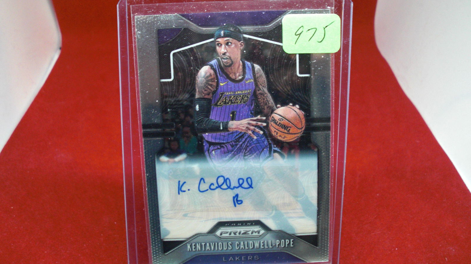 kentavious pope signature card no.224: in top loader