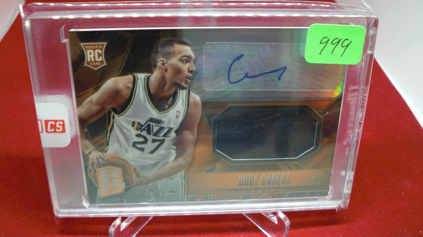 rudy gobert signature/jersey rookie spectra #10/60 (1 of 1)