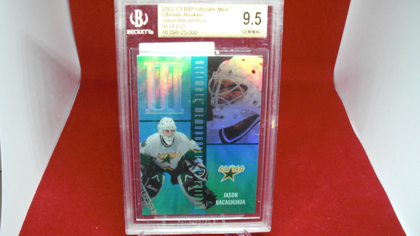 beckett graded 2002 jason bacashihua mint 9.5 (1 of 1)