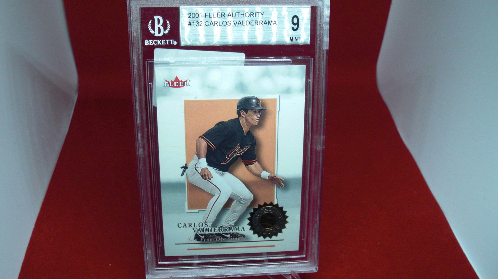 beckett graded 2001 carlos valderrama mint 9 (1 of 1)