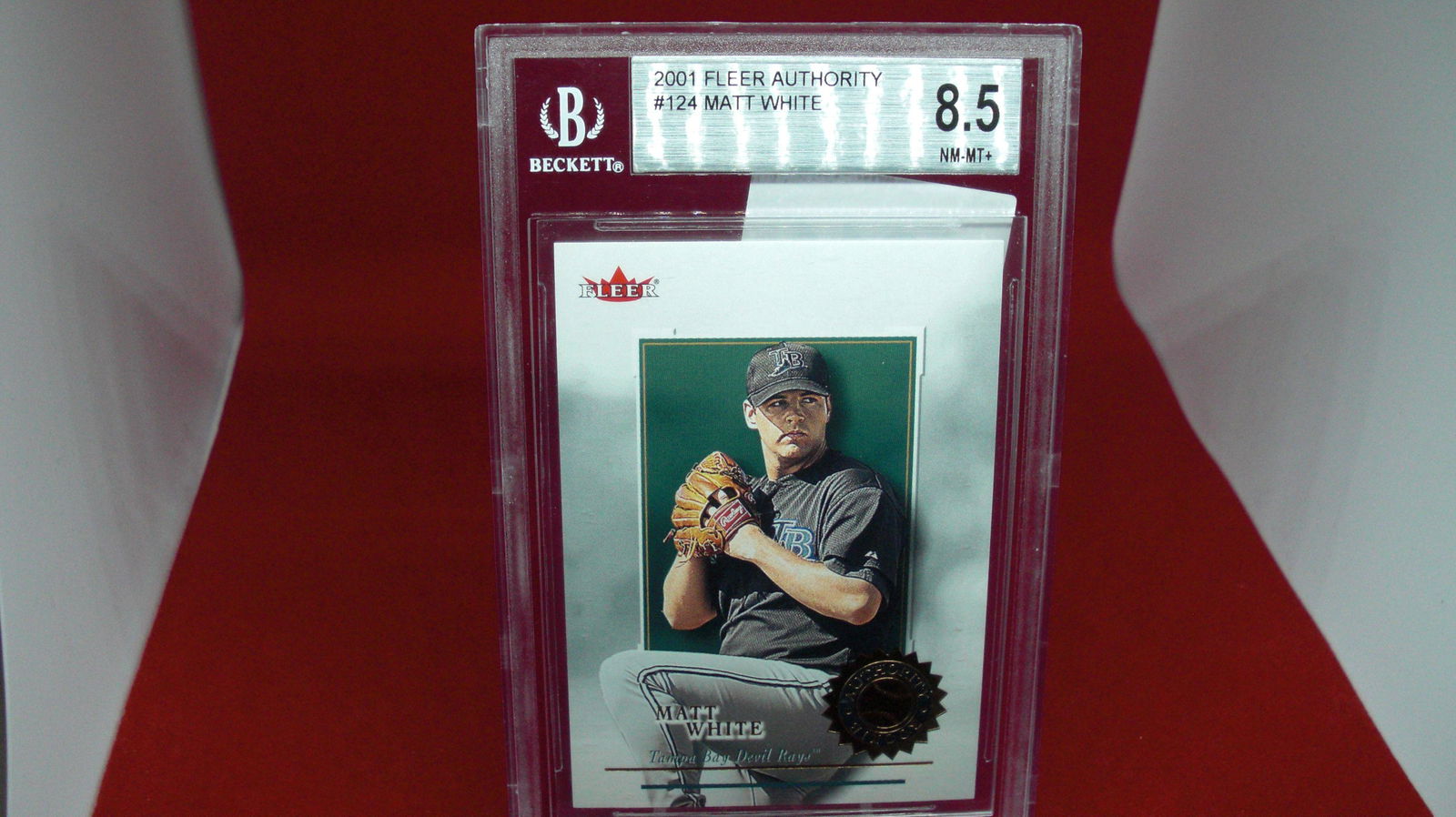 beckett graded 2001 matt white mint 8.5 (1 of 1)