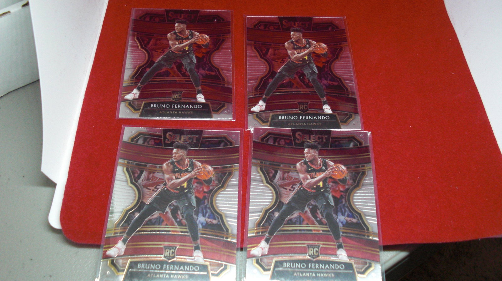 lot of 4 bruno fernadno rookie select cards: rookie lot