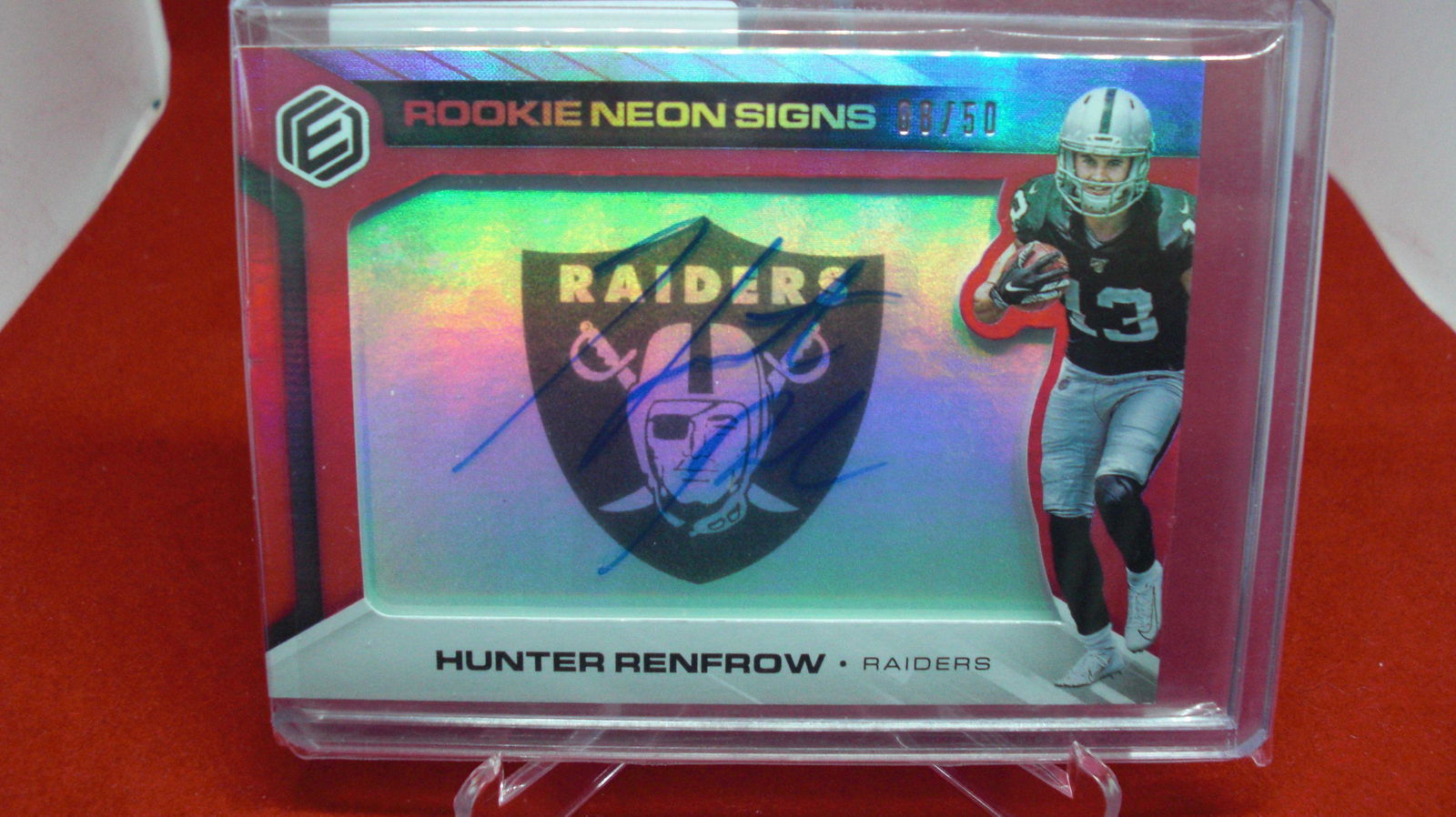 2019 elements hunter renfrown signature #08/50 (1 of 1)