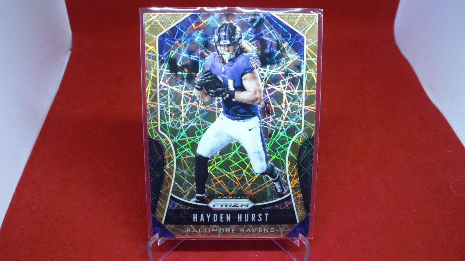 hayden hurst prizm no.69 shiny: tight end
