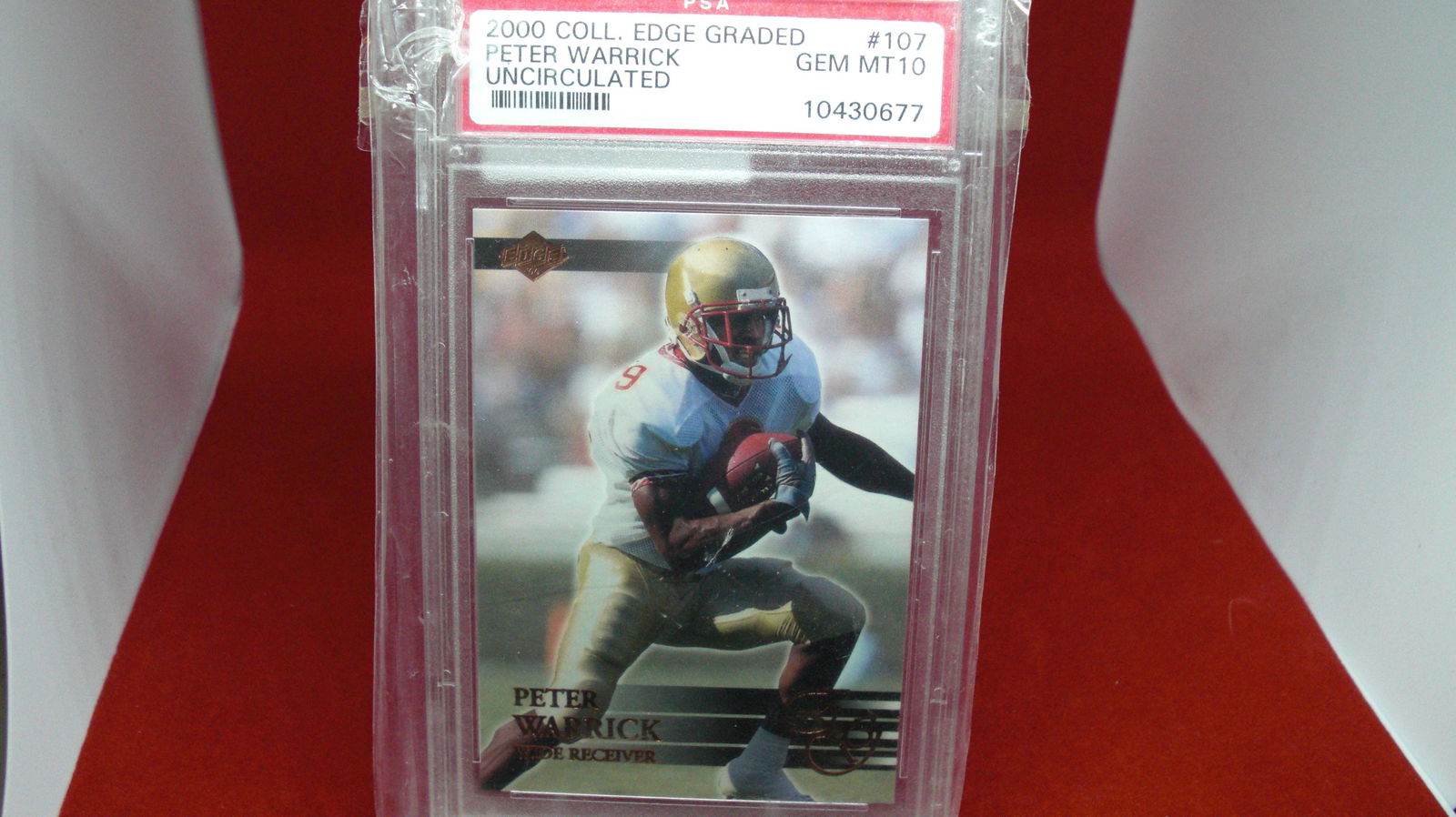 psa graded 2000 peter warrick mint 10 (1 of 1)