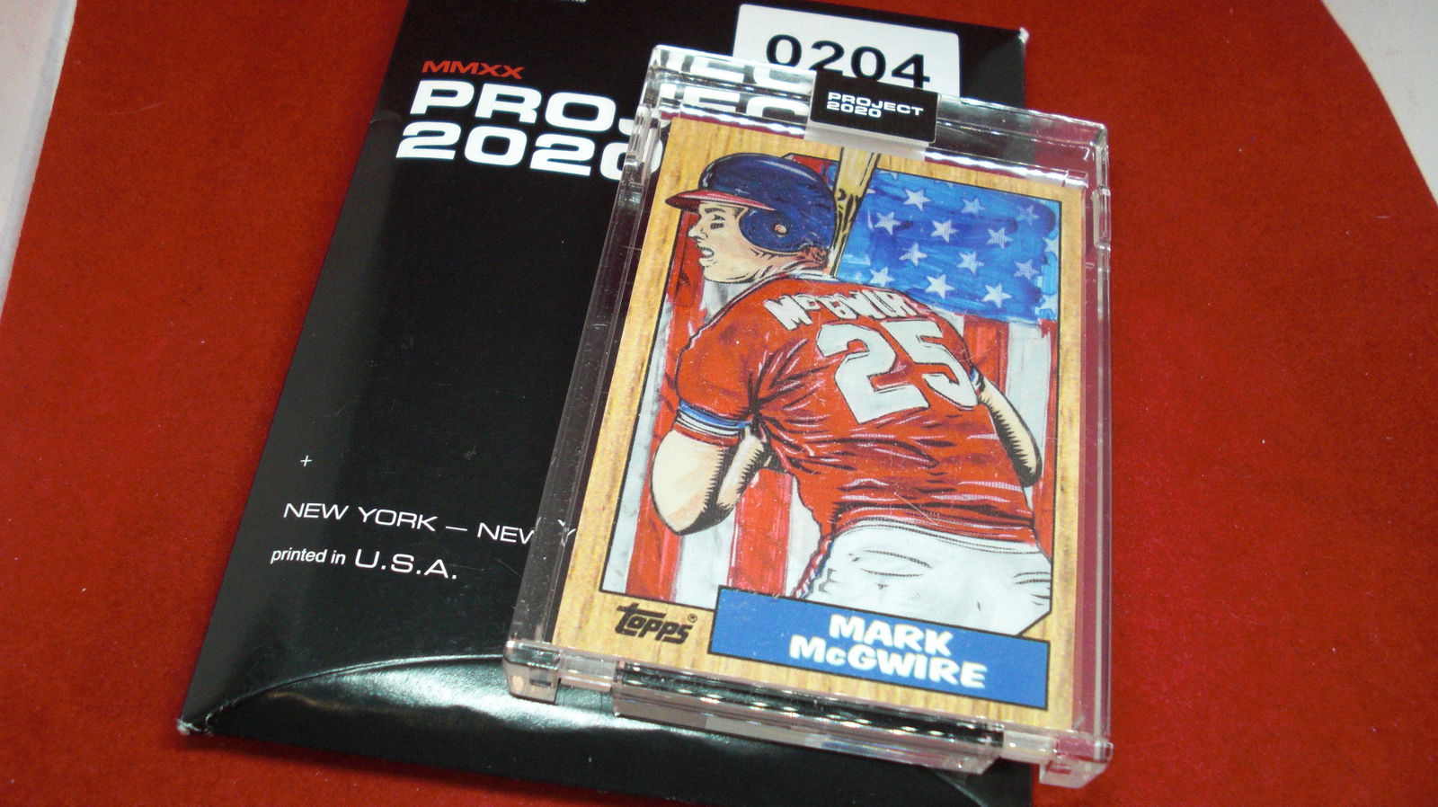 project 2020 in hard plastic case mark mcgwire (1 of 1)