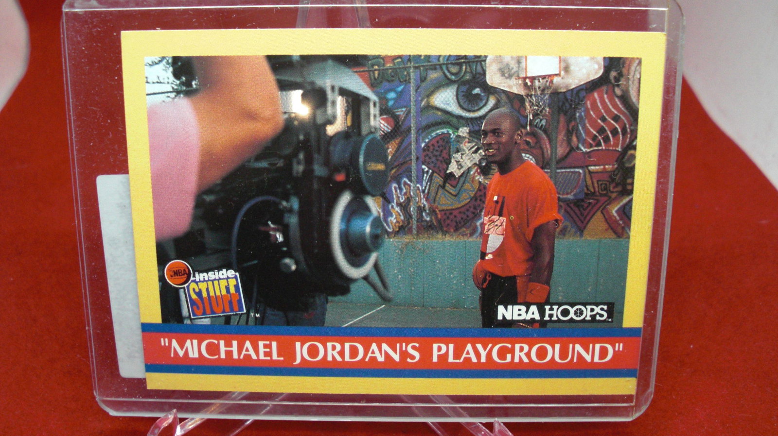 michael jordan card: in top loader