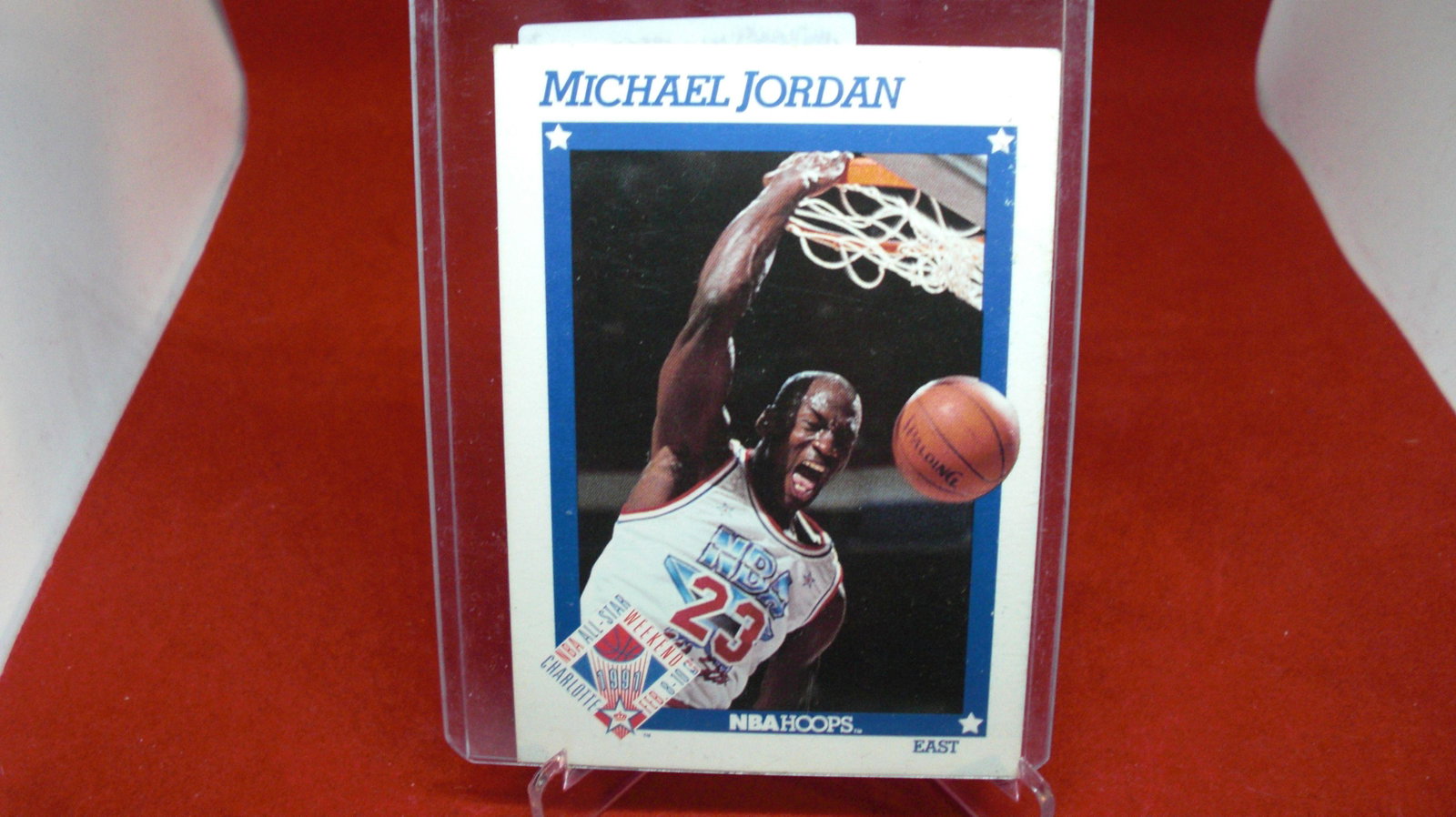 michael jordan card: in top loader