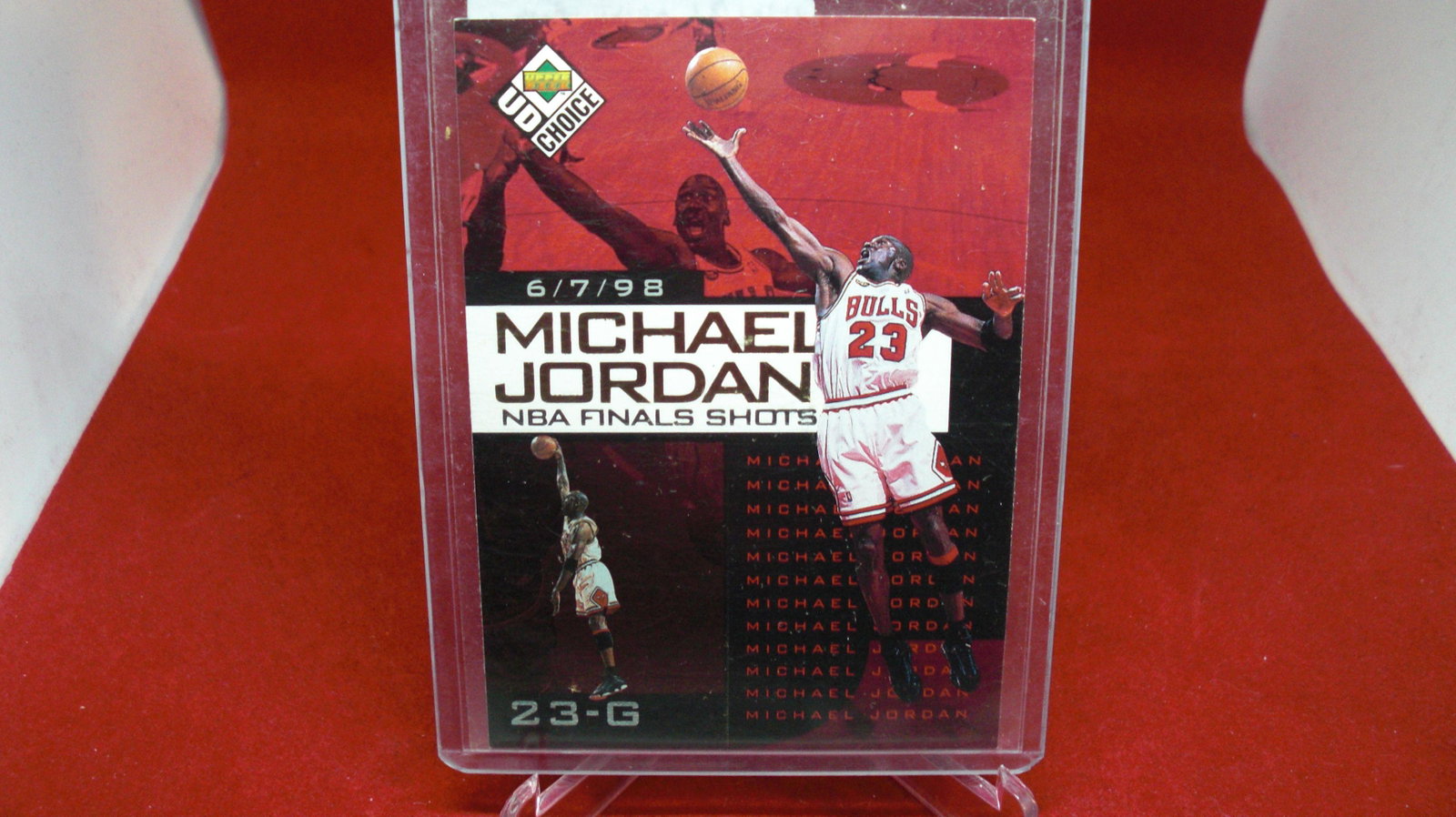 michael jordan card: in top loader