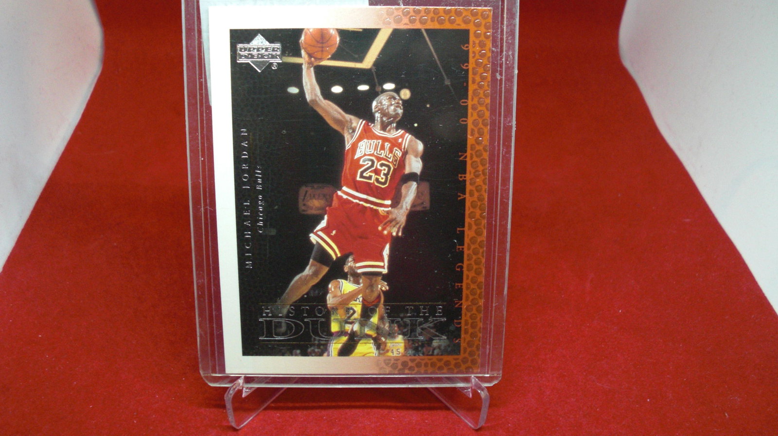 michael jordan card: in top loader