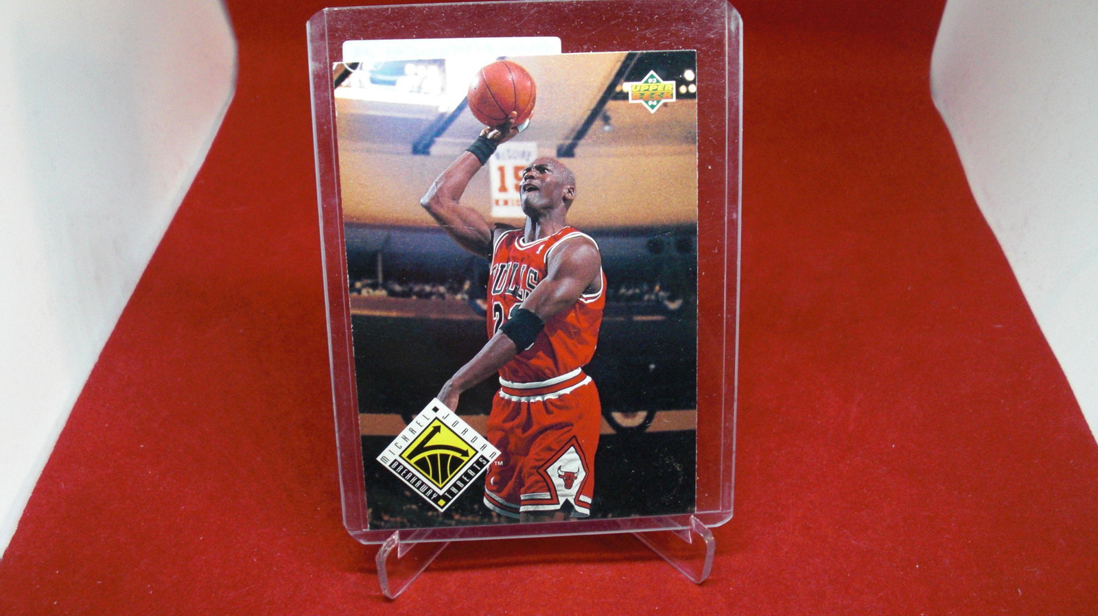 michael jordan card: in top loader