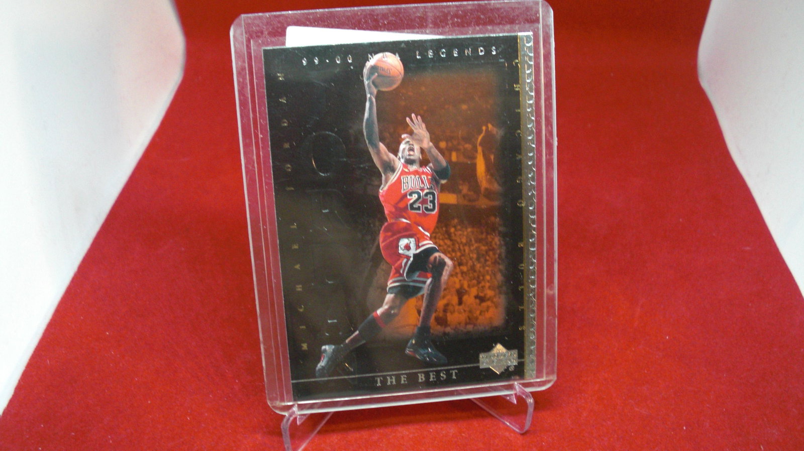 michael jordan card: in top loader