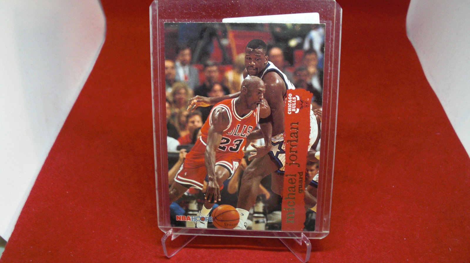 michael jordan card: in top loader