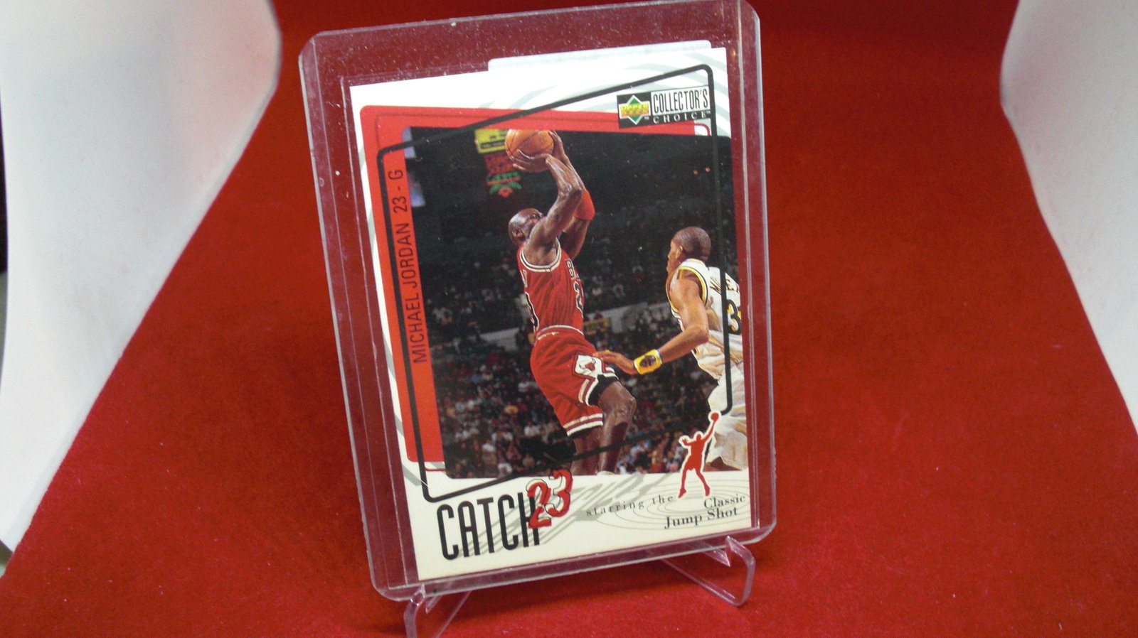 michael jordan card: in top loader