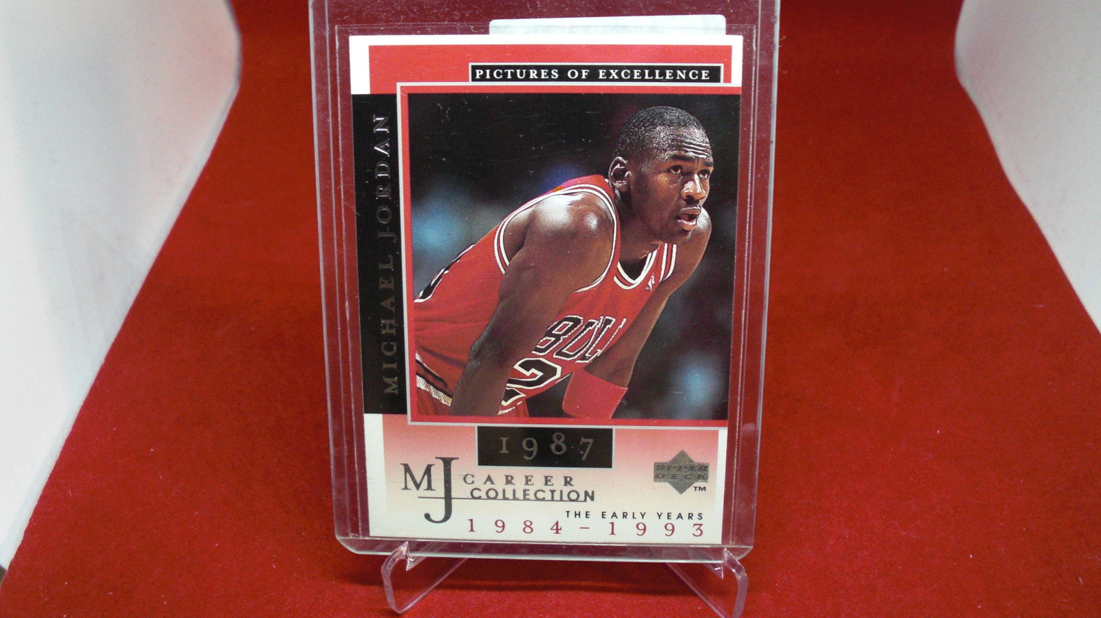 michael jordan card: in top loader
