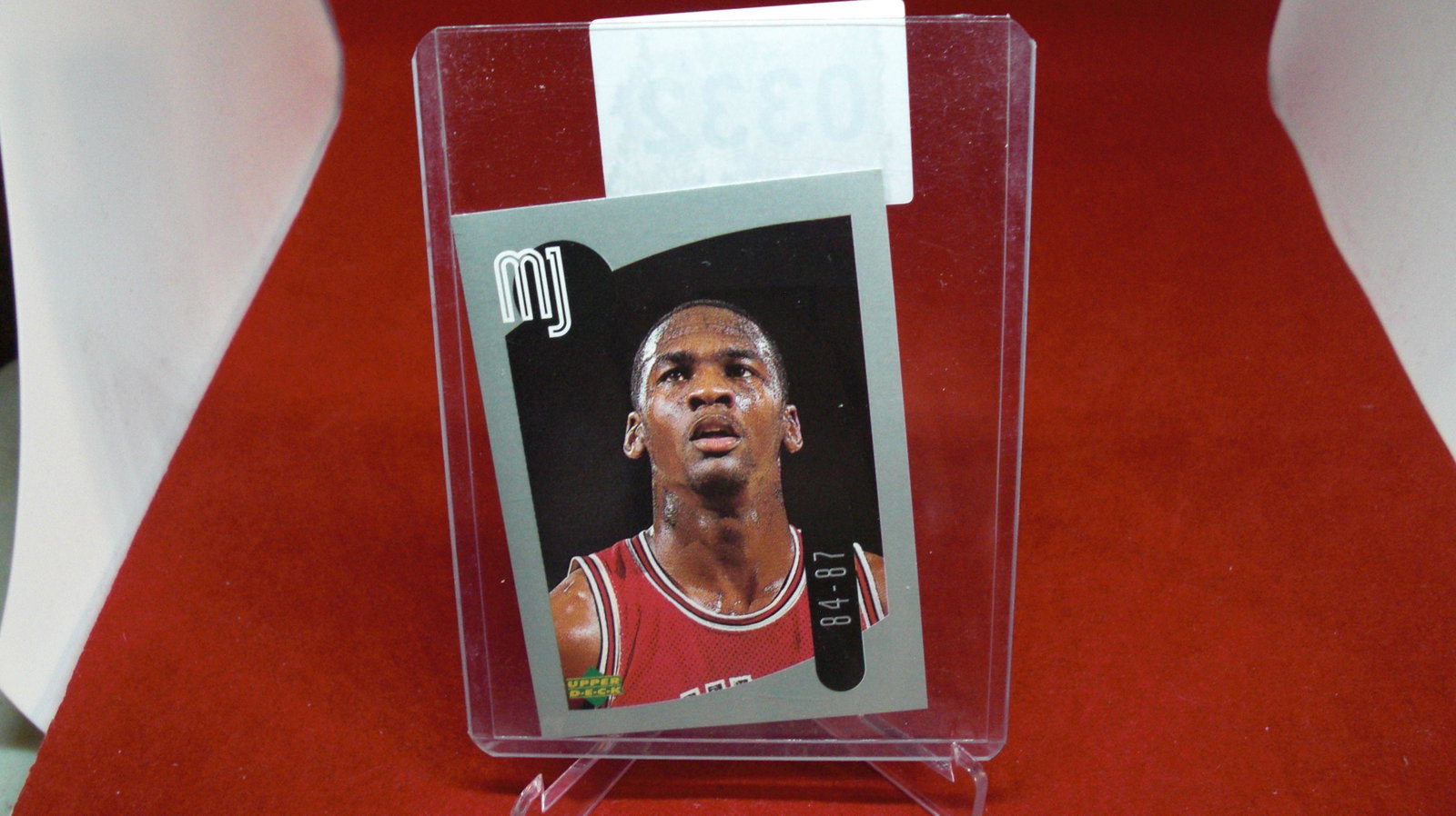 michael jordan card: in top loader