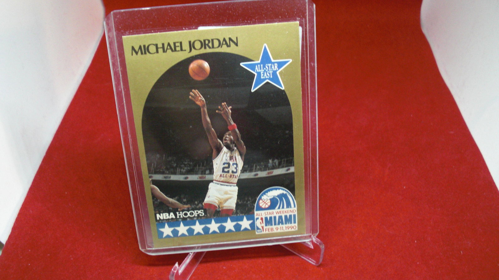 michael jordan card: in top loader