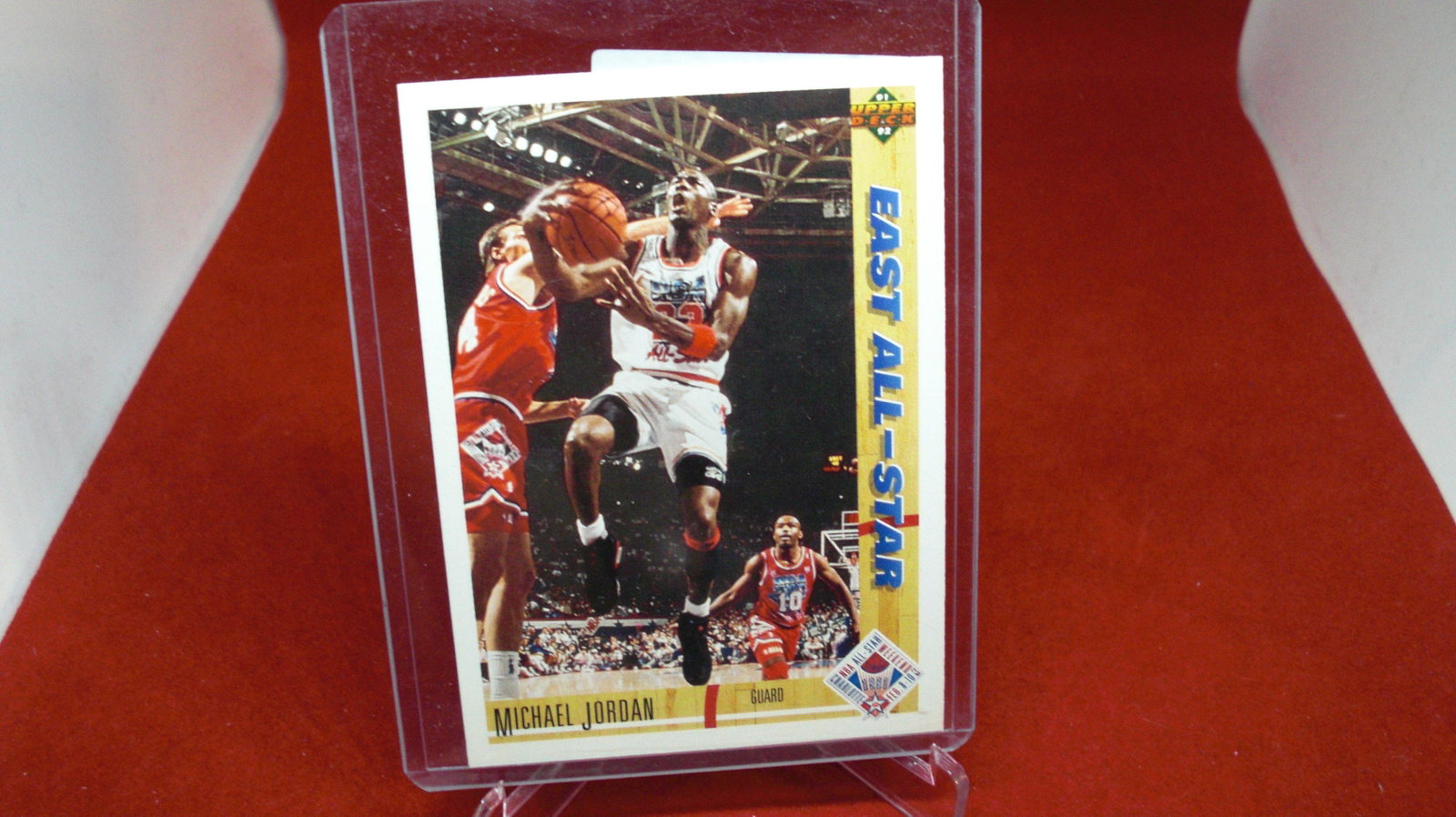 michael jordan card: in top loader