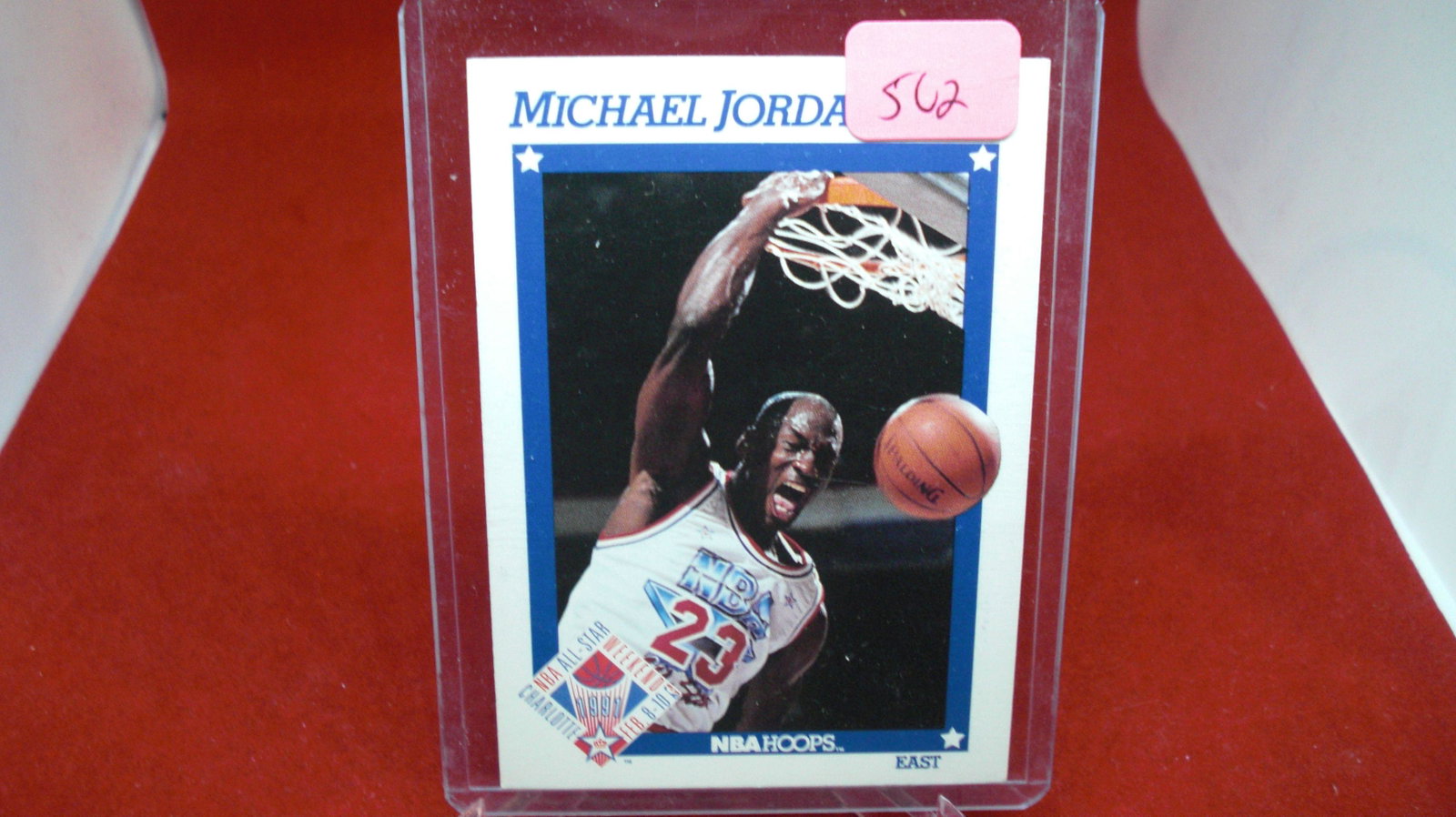 michael jordan card: in top loader