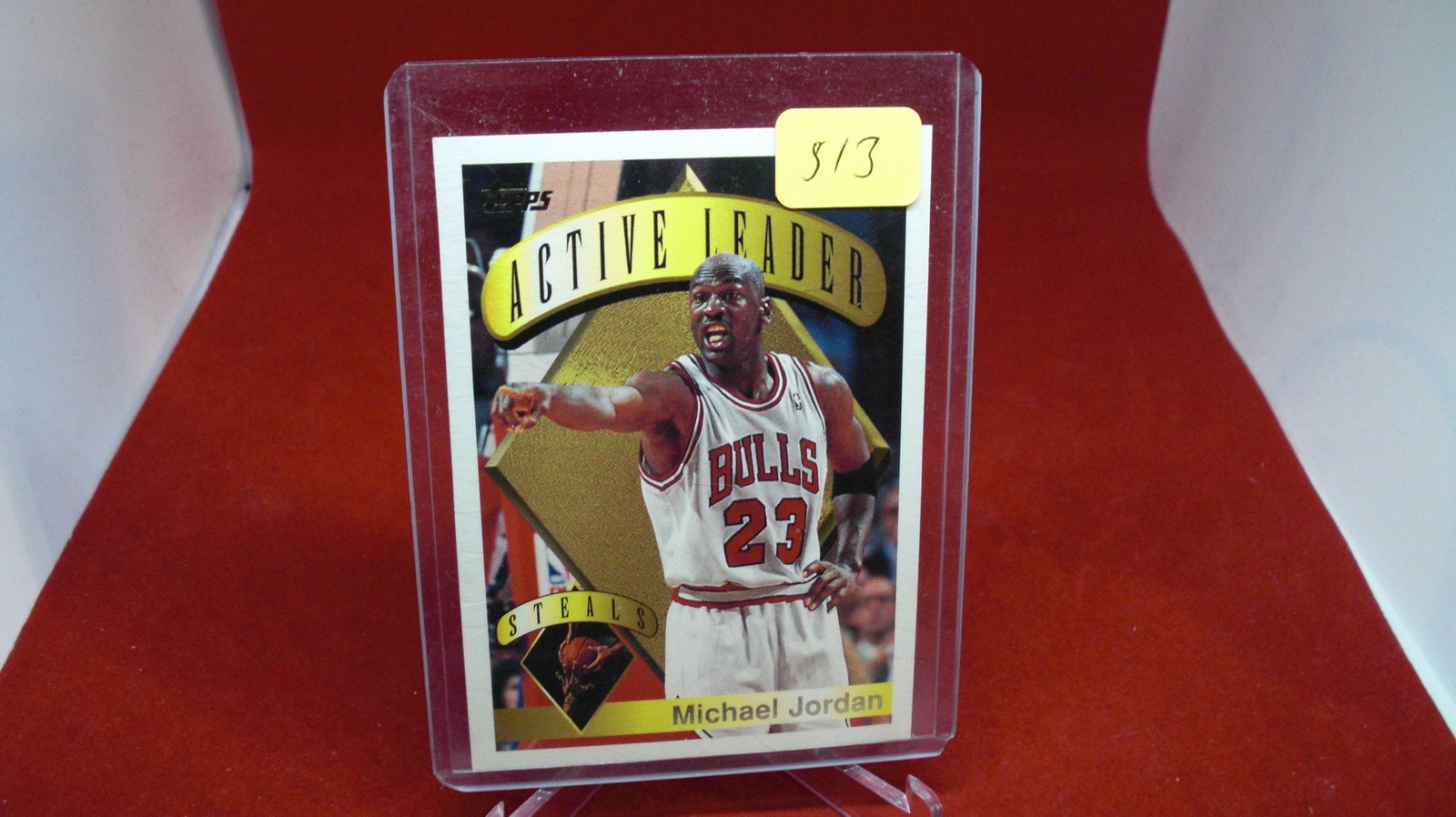 michael jordan card: in top loader