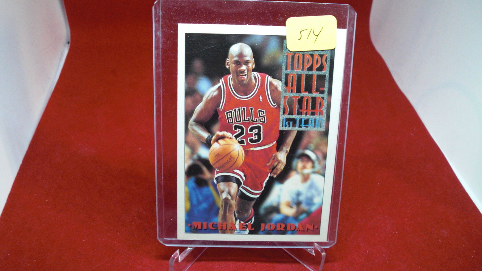 michael jordan card: in top loader