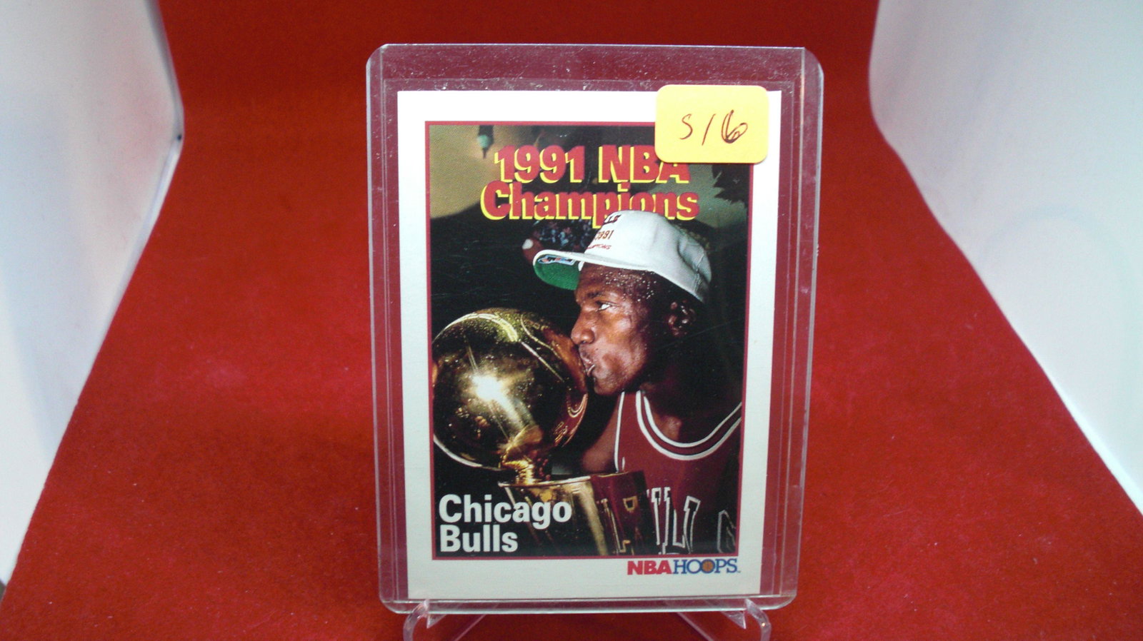 michael jordan card: in top loader