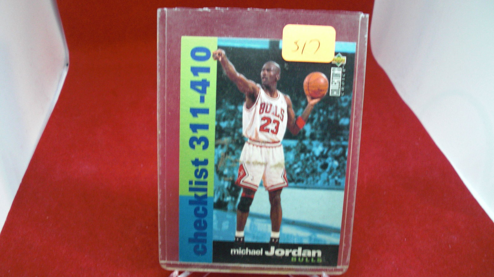 michael jordan card: in top loader