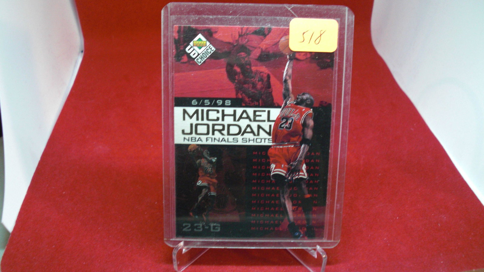 michael jordan card: in top loader