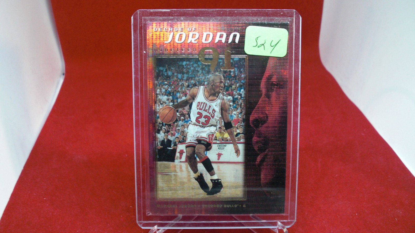 michael jordan card: in top loader