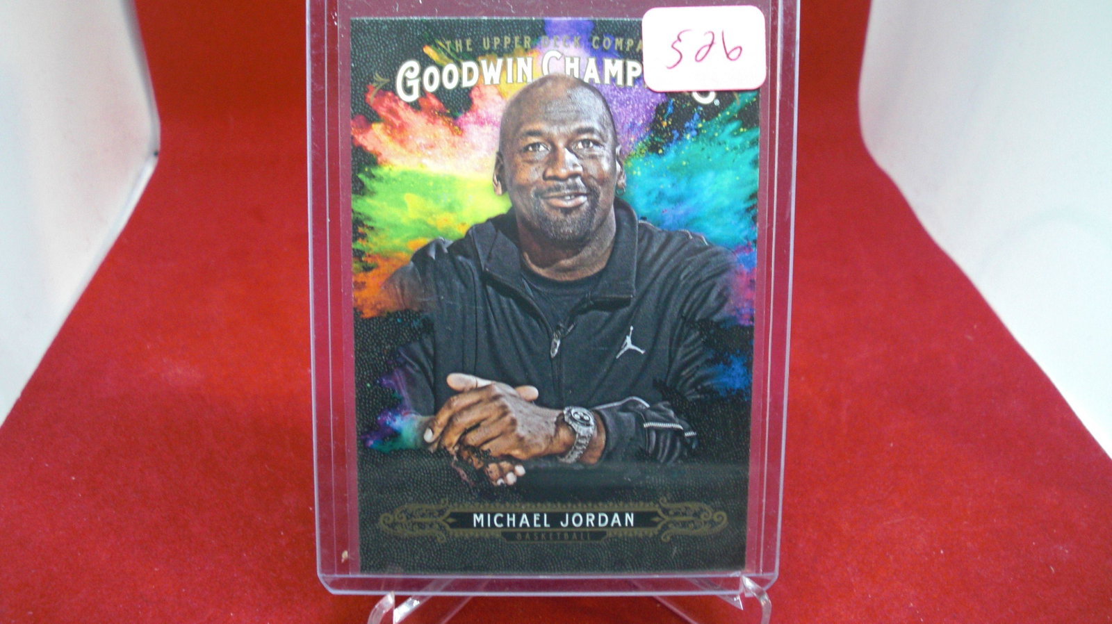 michael jordan card: in top loader