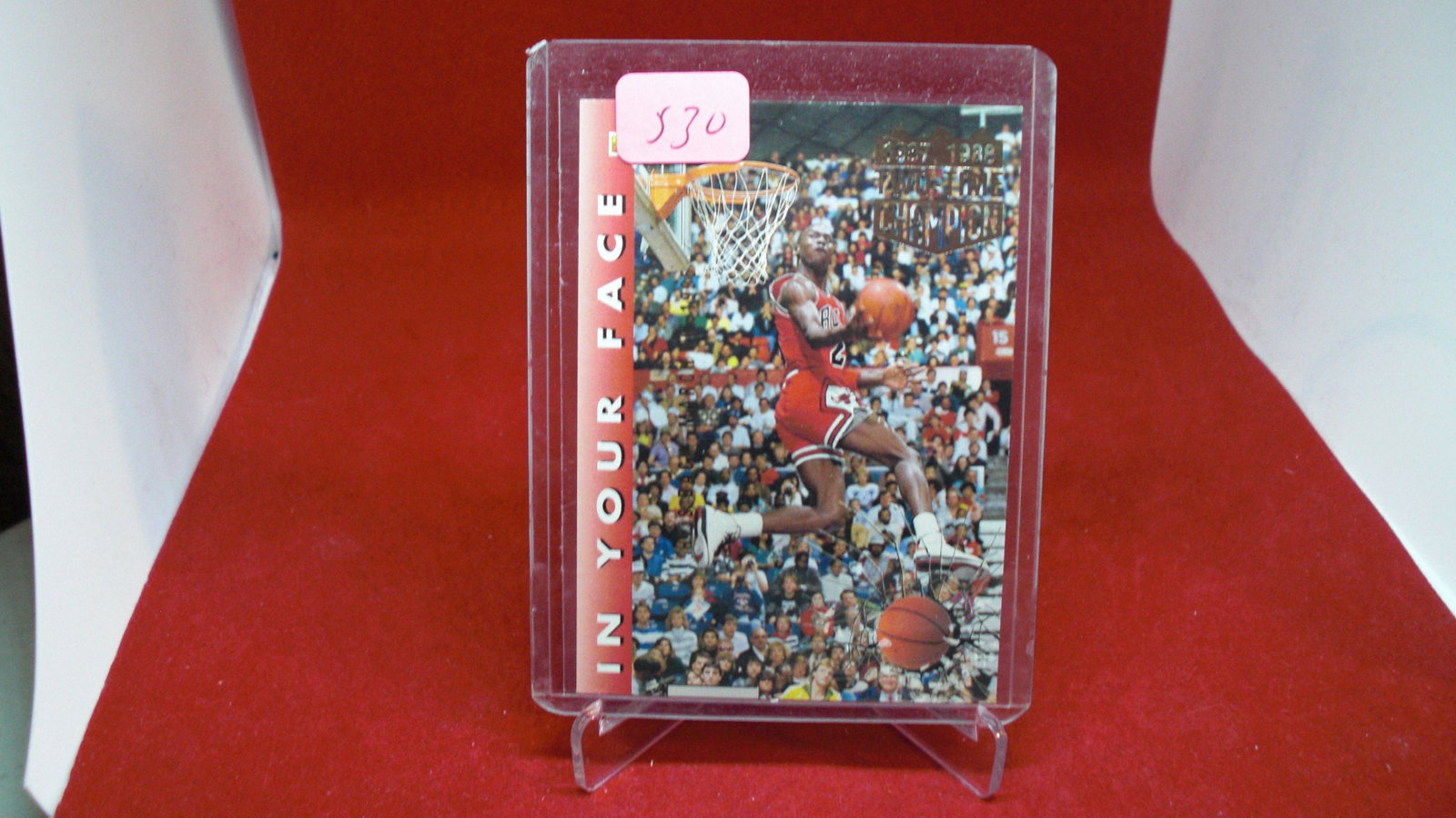 michael jordan card: in top loader