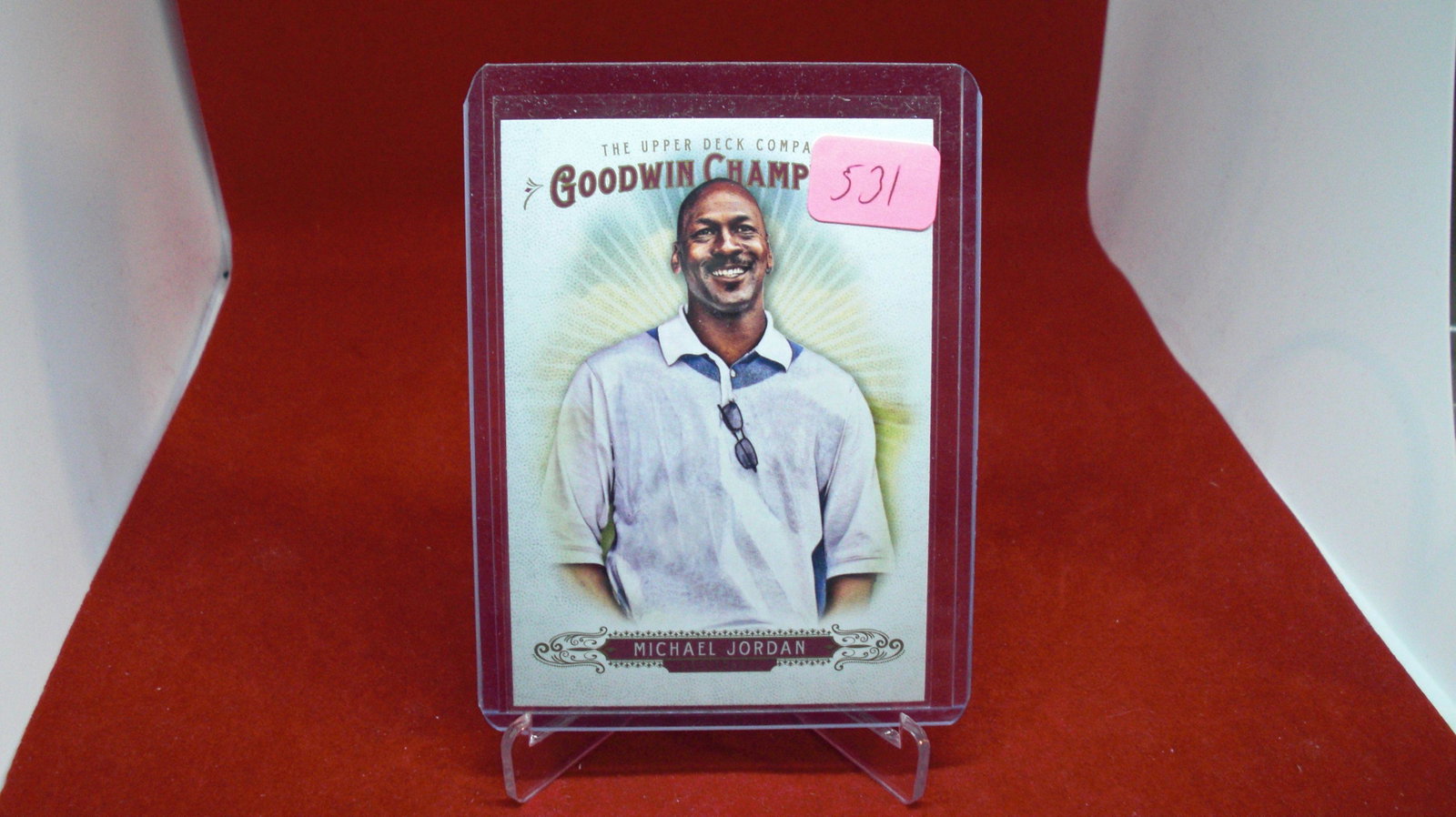 michael jordan card: in top loader