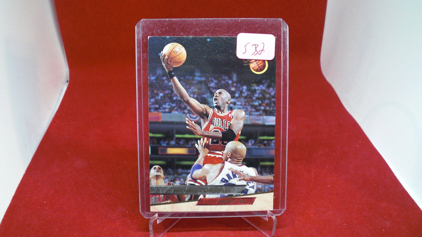 michael jordan card: in top loader