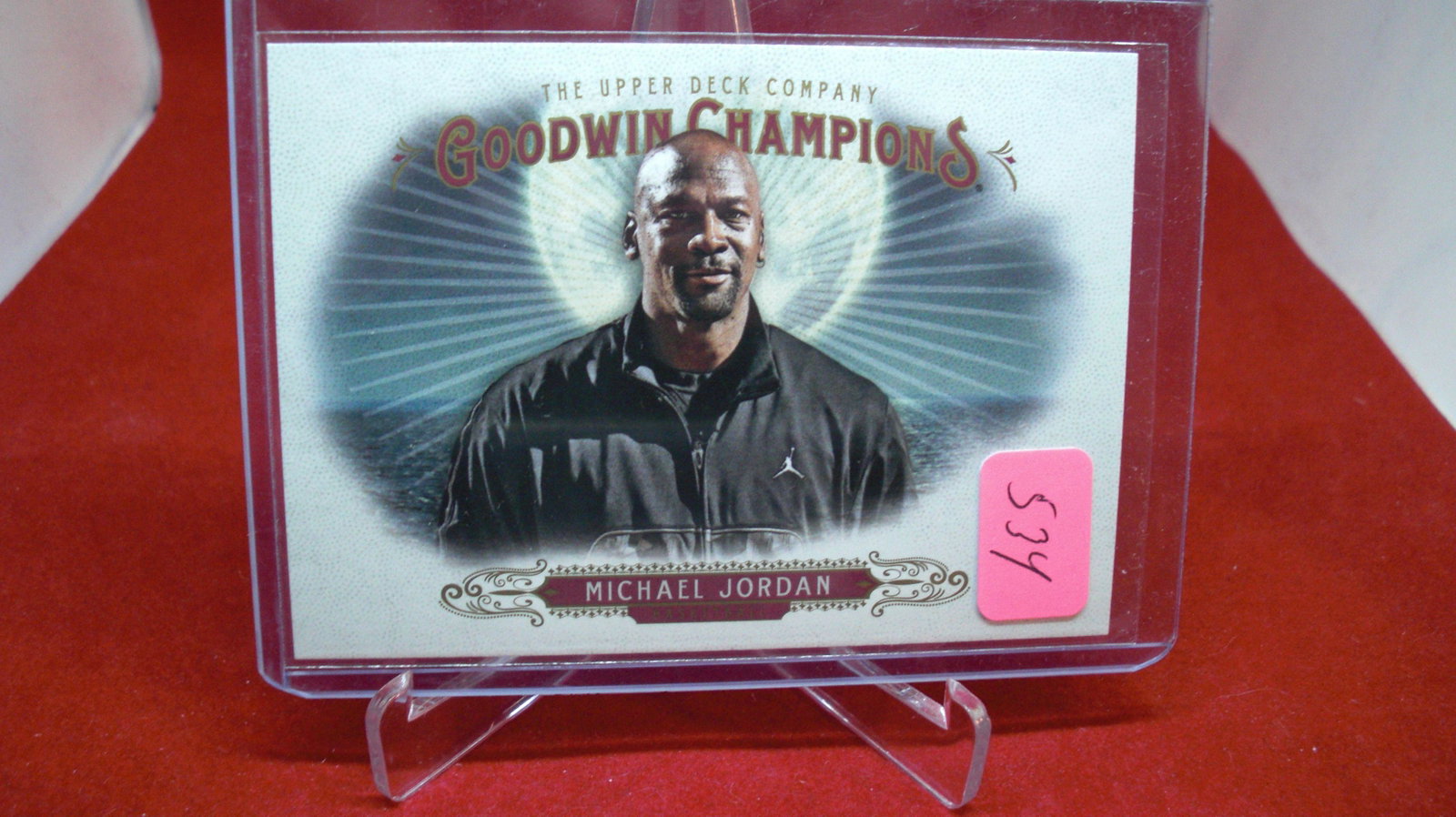 michael jordan card: in top loader