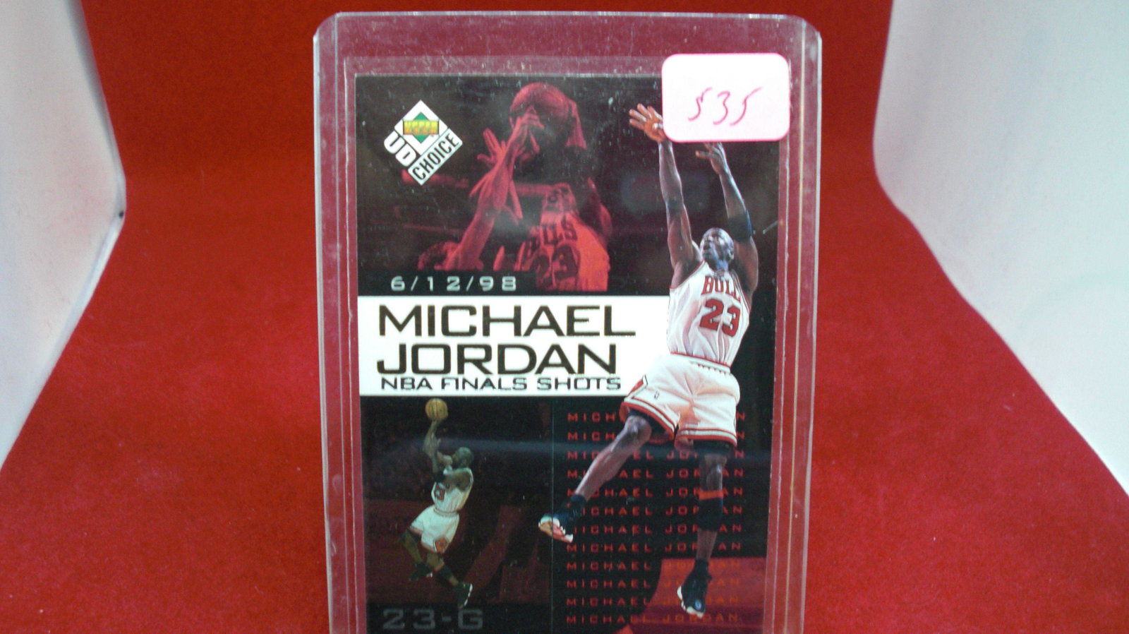 michael jordan card: in top loader