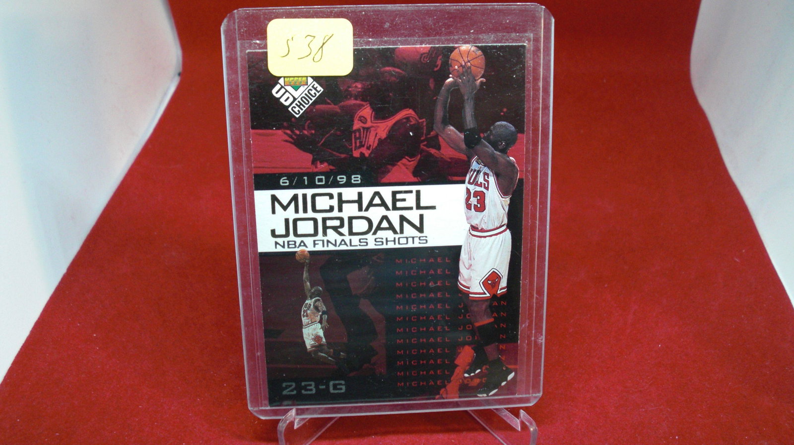 michael jordan card: in top loader