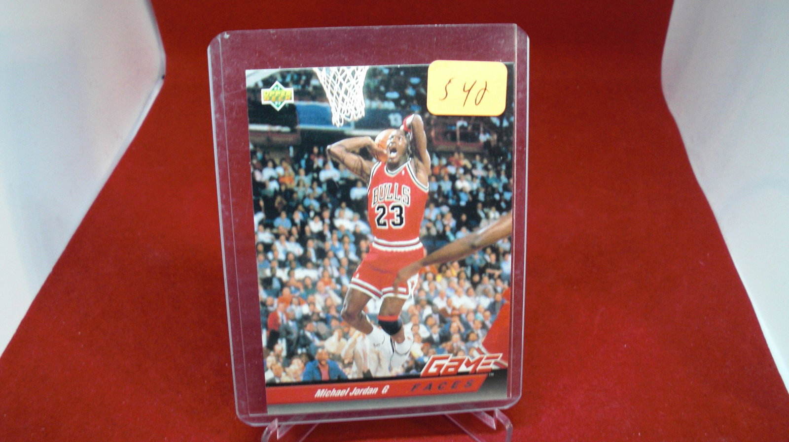 michael jordan card: in top loader