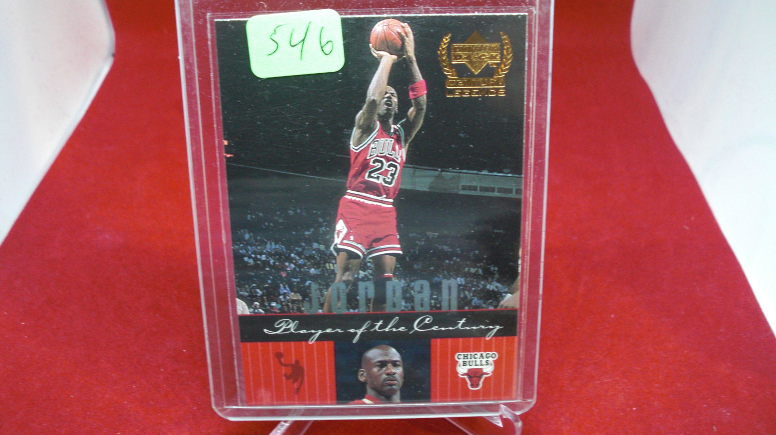 michael jordan card: in top loader