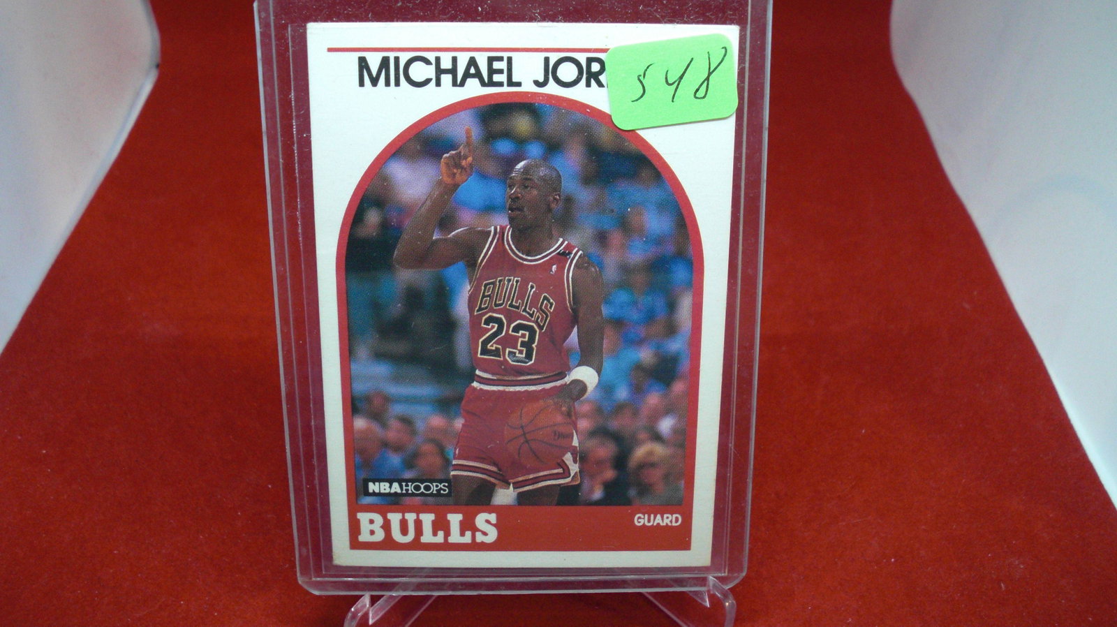 michael jordan card: in top loader
