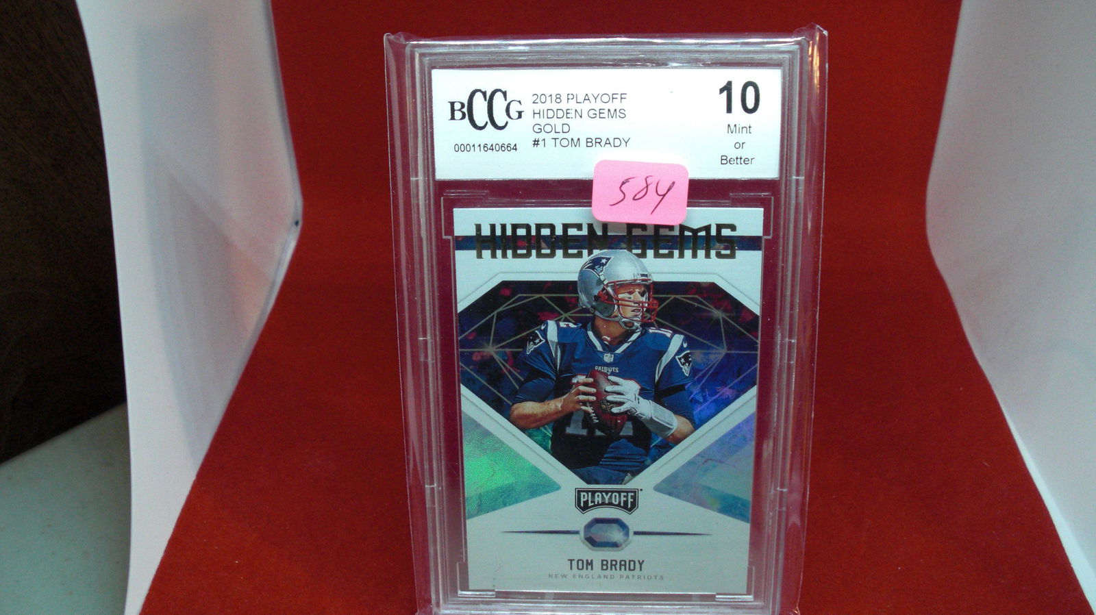 beckett graded gold tom brady mint 10 (1 of 1)
