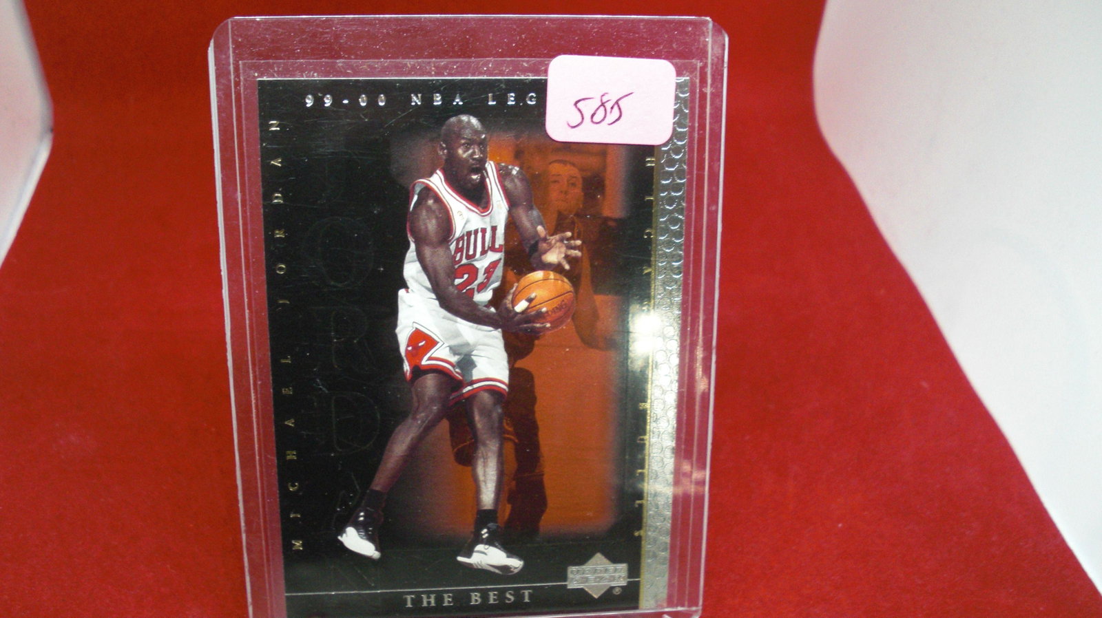 michael jordan card: in top loader
