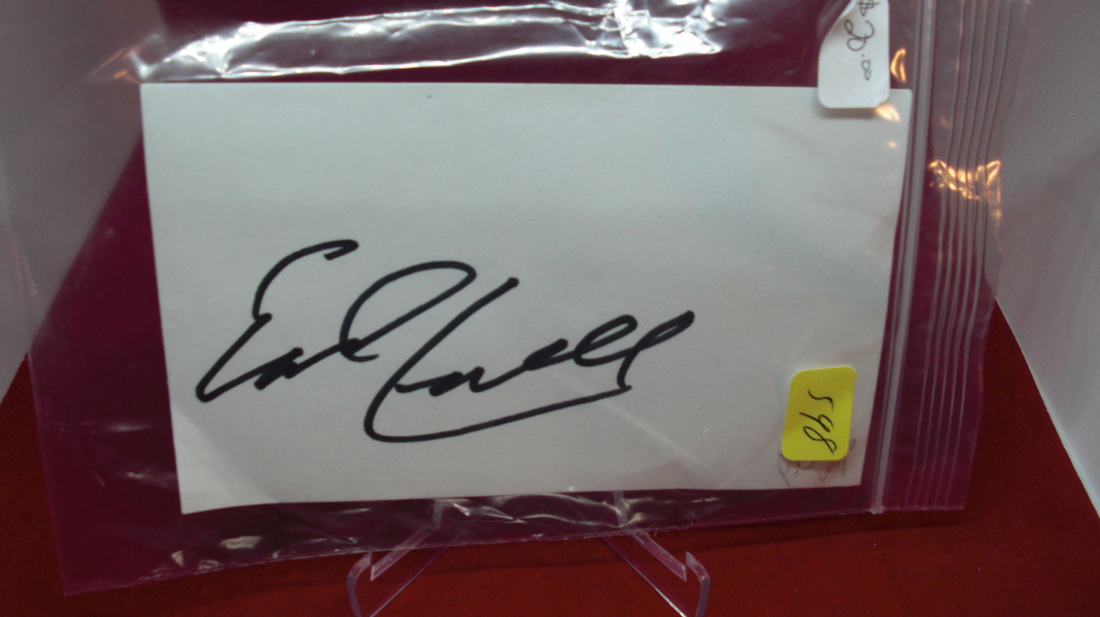 earl campbell signature no coa: no coa