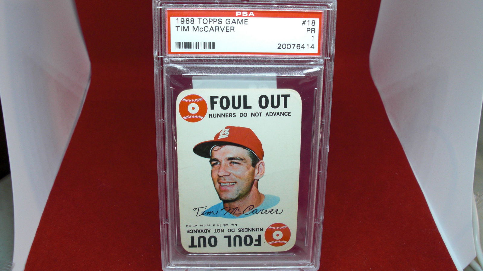 psa graded 1968 tim mccarver mint 1 (1 of 1)