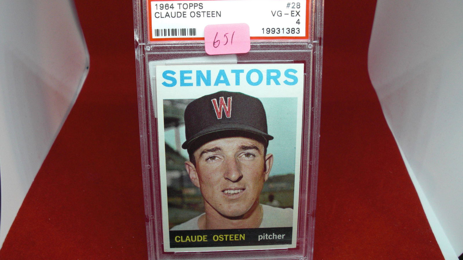 psa graded claude osteen mint 4 (1 of 1)