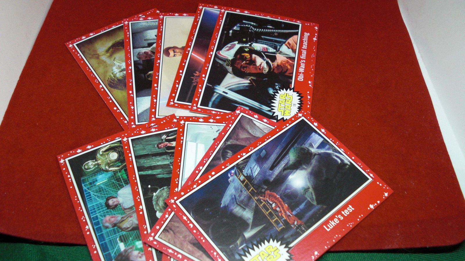 lot of 10 vintage red star wars cards (1 of 1)