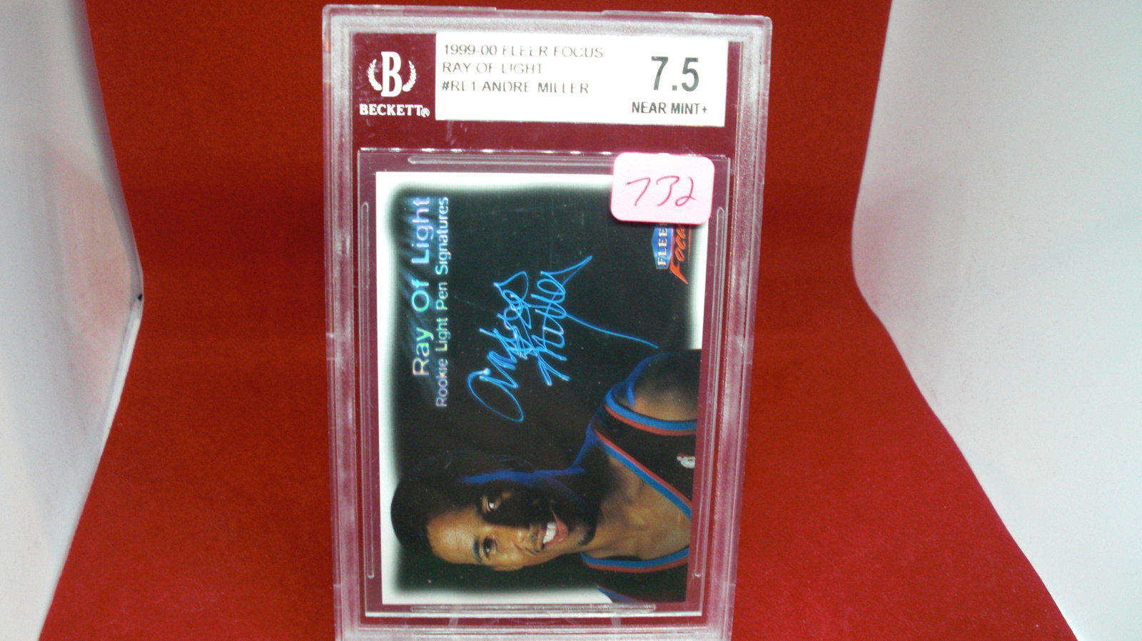 beckett graded ray of light andre miller mint 7.5: nice graded card