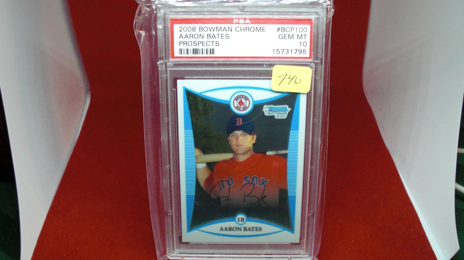 psa graded aaron bates mint 10: nice graded card