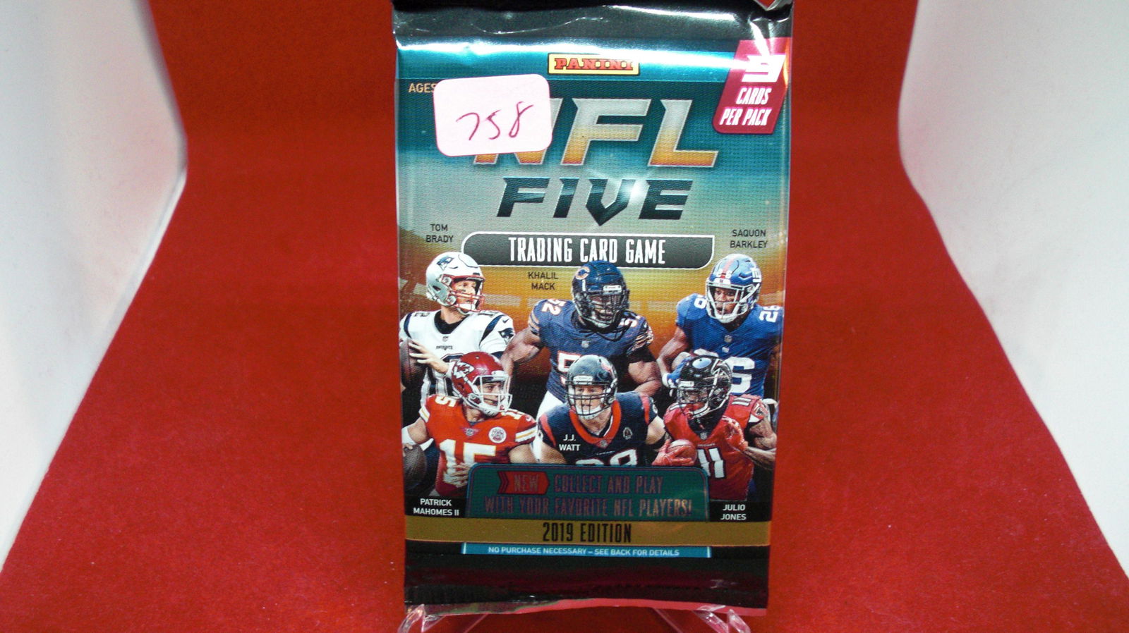 2019 edition unopened pack football trading card game (1 of 1)