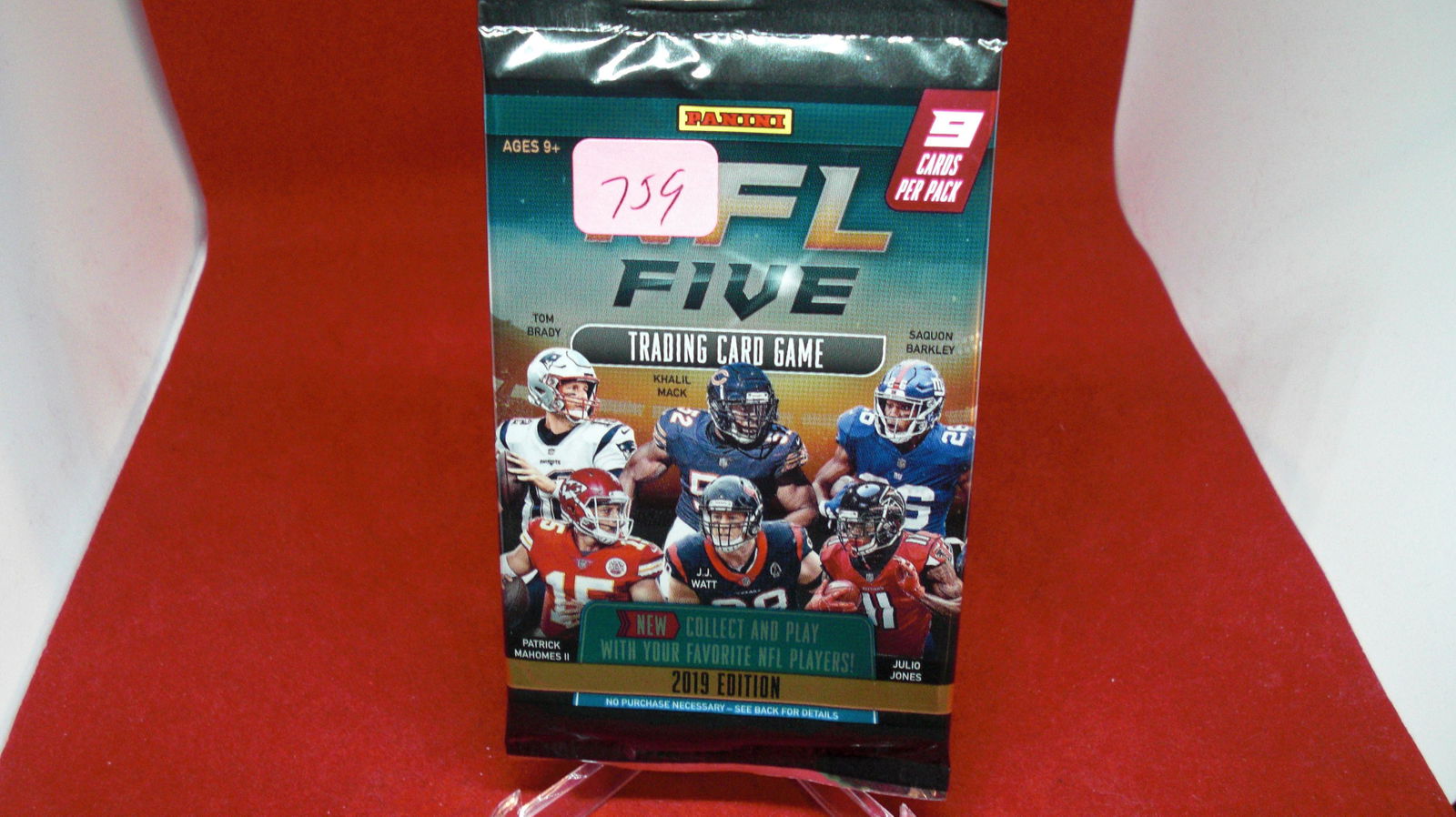 2019 edition unopened pack football trading card game (1 of 1)